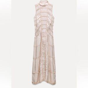 Zara long lace dress